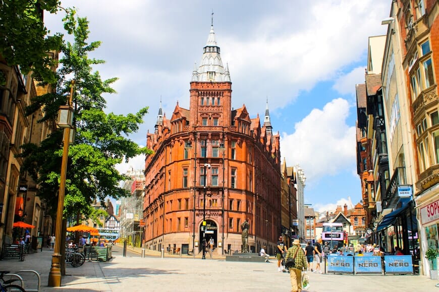 Nottingham city skyline